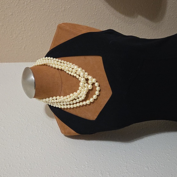 J. Crew Faux Pearl Twisted Hammock Necklace 5 Strands Multiple Sizes - Picture 6 of 6